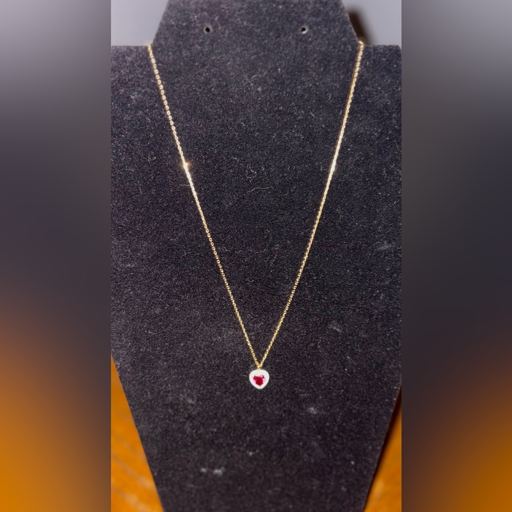 Kate Spade “Sweetheart” Gold Tone Necklace